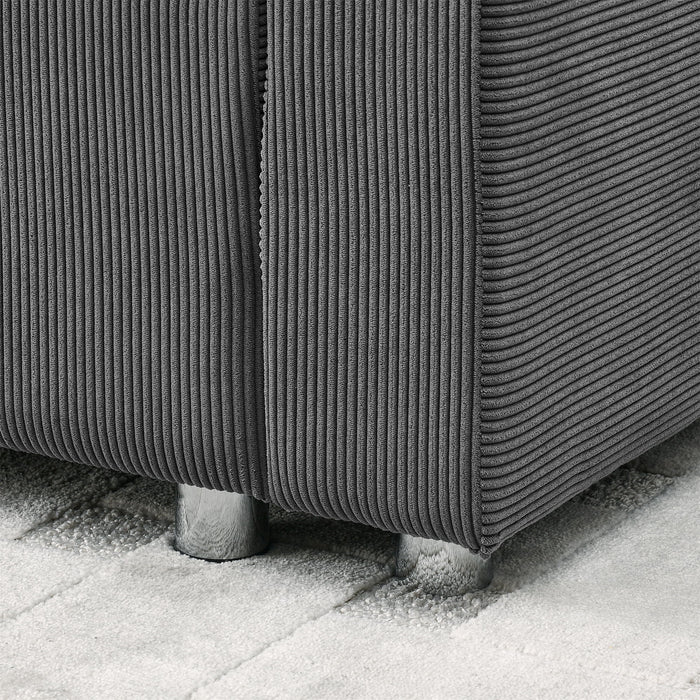 Convertible L Shaped Sleeper Sofa Bed With Reversible Chaise And Storage