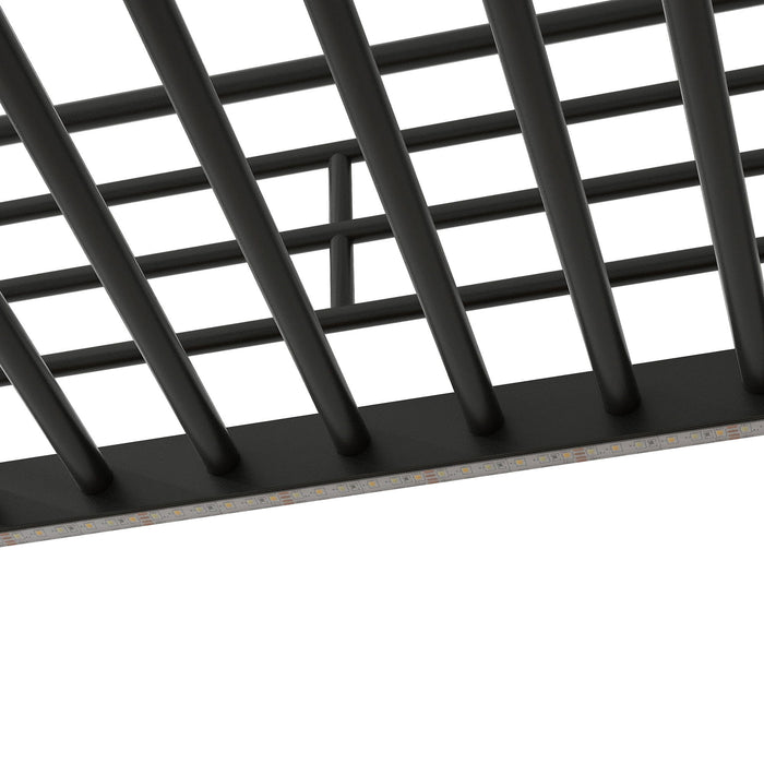 Loft Bed With Desk, Storage Staircase, Small Wardrobe And LED Light