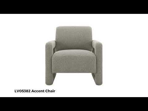 Glenda - Accent Chair - Gray Chenille