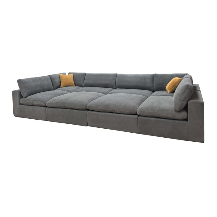 Custom Configuration Modular Sectional & Toss Pillows