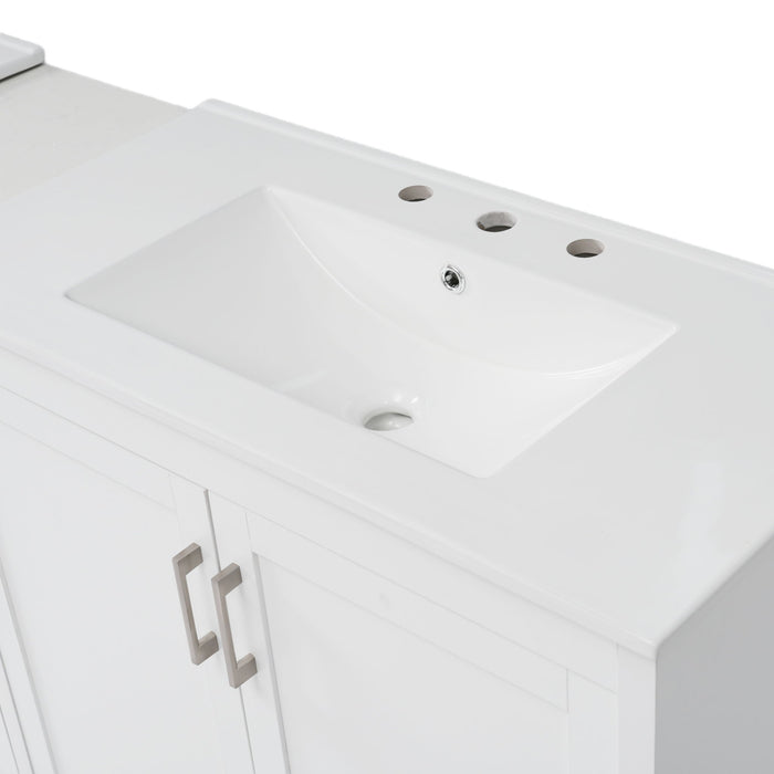 Double Sink Bathroom Vanity With Quartz Countertop