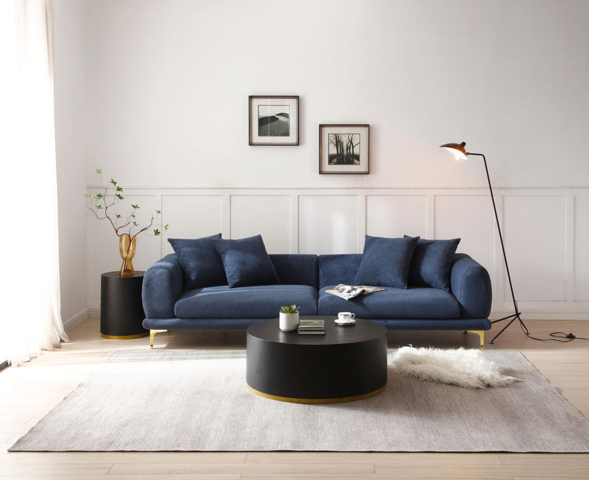 Modern Sofa Couch 4-Seater- Blue