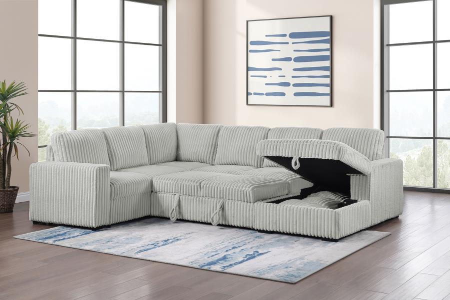 Devonshire - Sleeper Sectional Sofa Storage Chaise