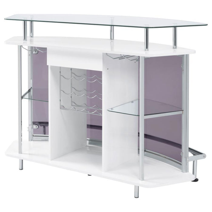 Gideon - Curved Glass Top Home Cabinet