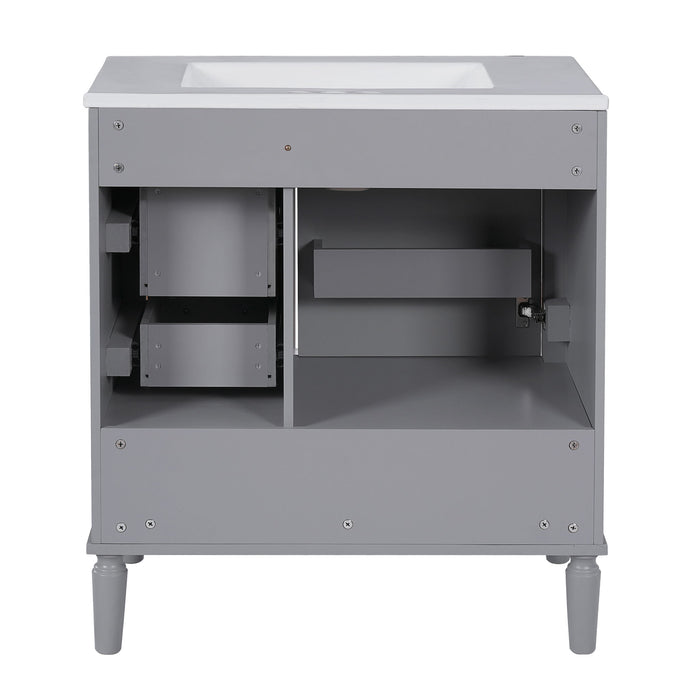 Traditional Bathroom Vanity Set With Soft Close Doors