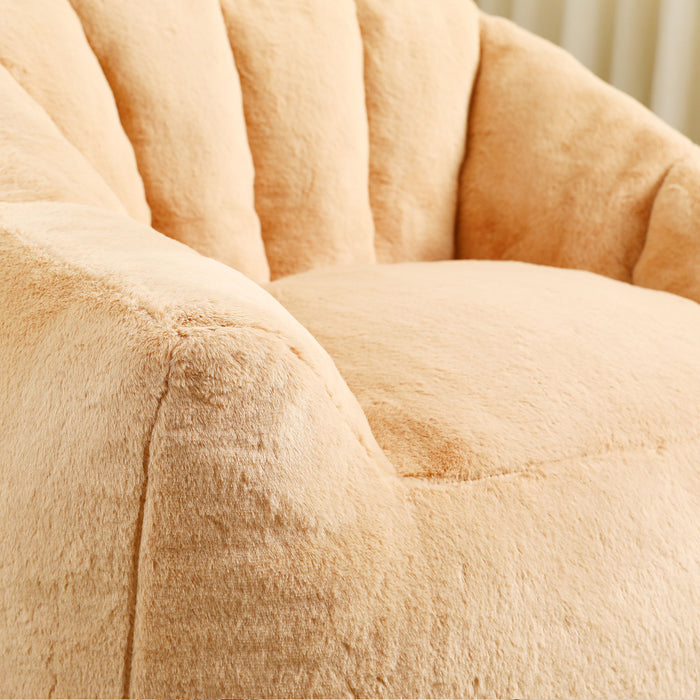 Beanbag Chair, Beanbag Sofa Chair With Armrests Stuffed High Density Foam