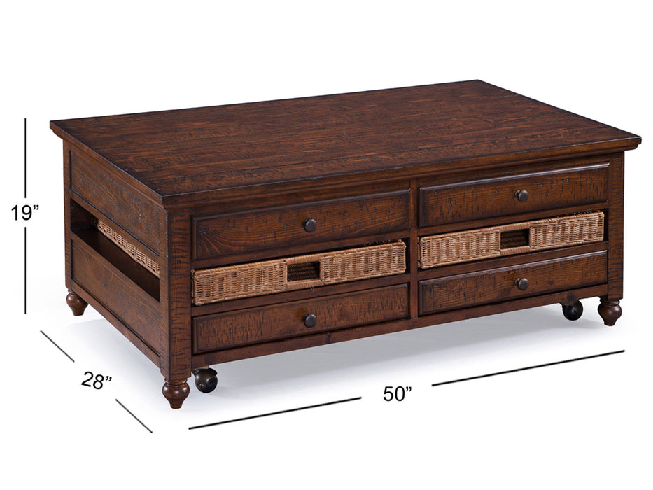 Cottage Lane - Wood Rectangular Lift-top Cocktail Table - Coffee