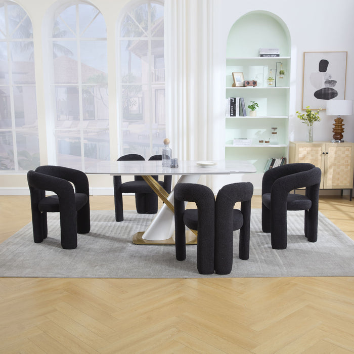 Coolmore Contemporary Designed Accent / Dining Chair With Armrests