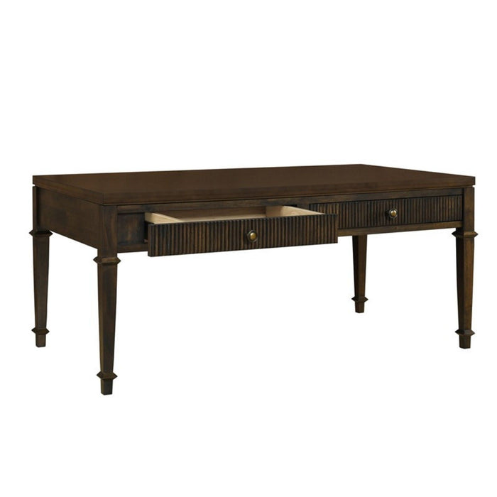 Fluted - 2 Drawer Coffee Table - Brown