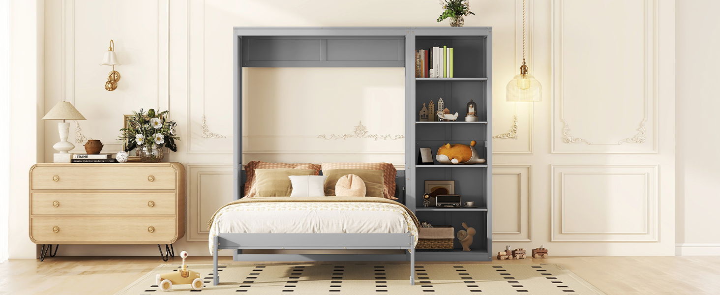 Murphy Wall Bed With Shelves