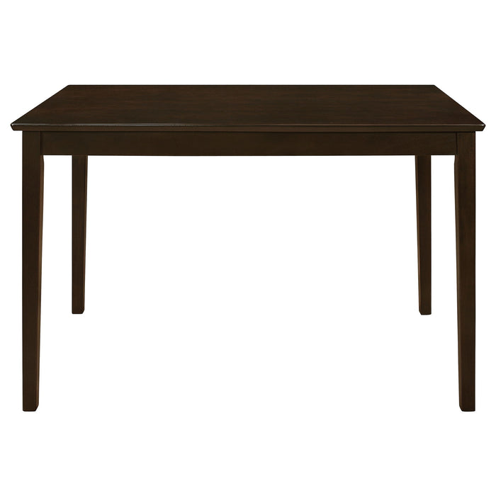 Arvin - 5 Piece Dining Set With Rectangular Table And Bench With Seats - Cappuccino