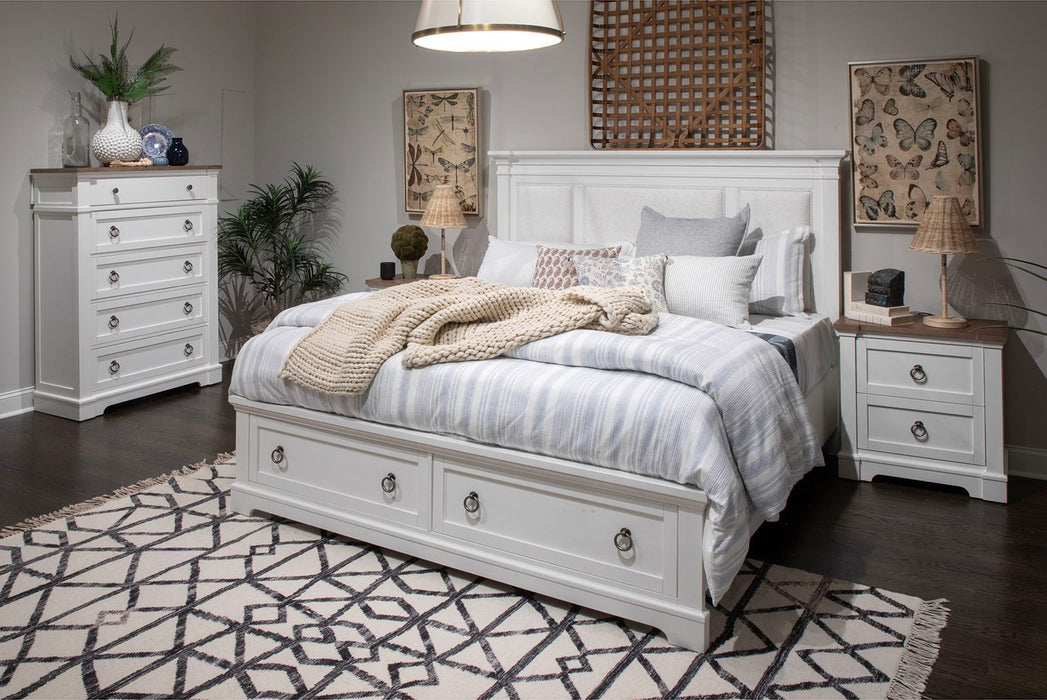 Kingston - Upholstered Panel Storage Bed