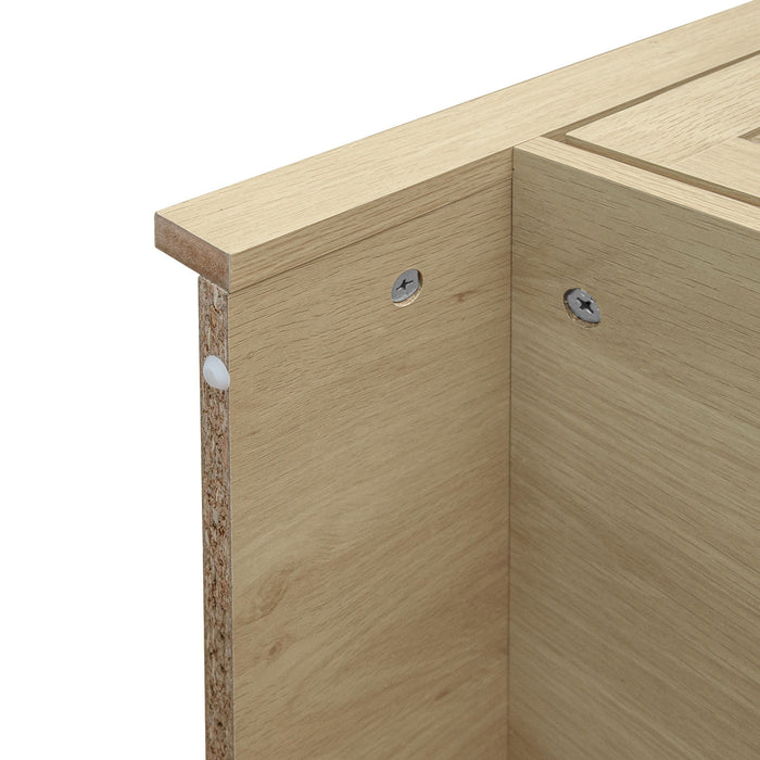 Tall Arched Kitchen Pantry, Modern Farmhouse Wood Kitchen Storage Cabinets, Arched Storage Display Cabinet With Adjustable Shelves, Versatile Cupboard For Kitchen, Dining Room, Living Room - Natural