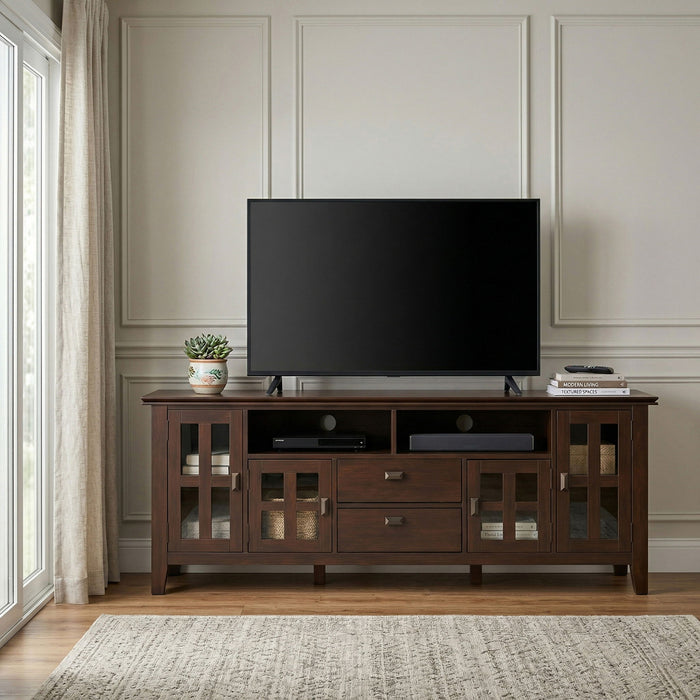 Artisan - TV Media Stand - Russet Brown