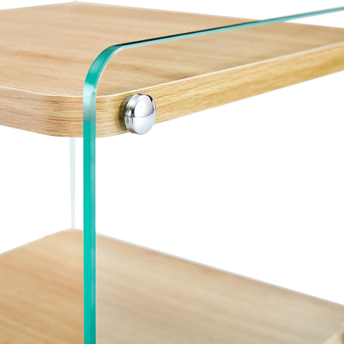 Modern 3 Layer Bedside Cabinet With Storage Function