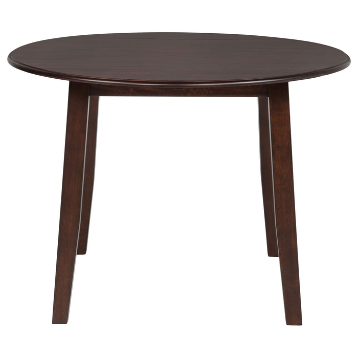 Verety - 5 Piece Round Dining Set With Chairs - Dark Brown