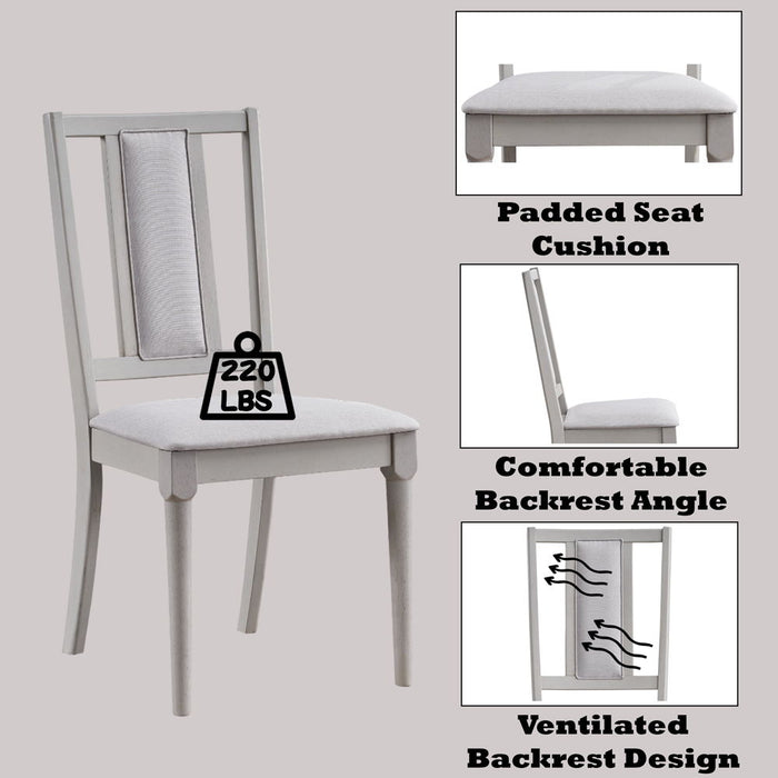 Marta - Side Chair (Set of 2) - Beige Linen & Natural