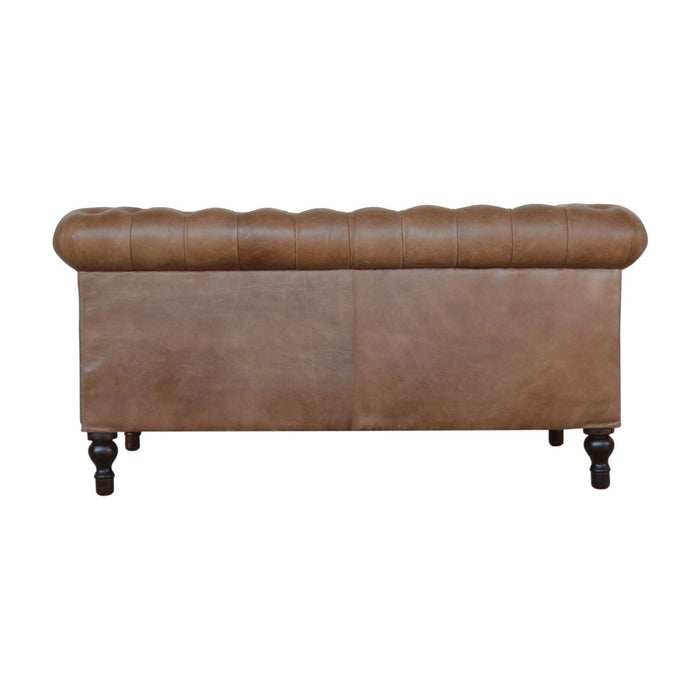 Buffalo - Leather Chesterfield Sofa - Brown