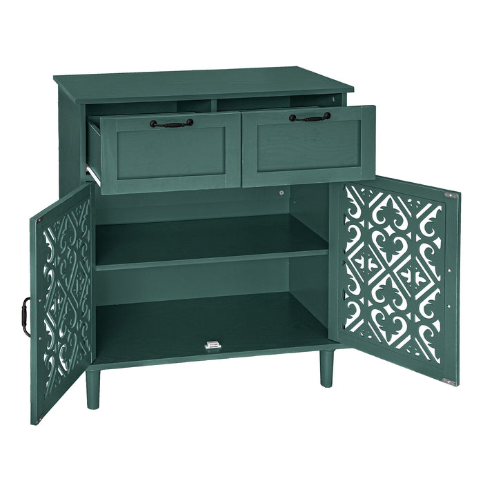 2 Door 2 Drawer Elegant Cabinet