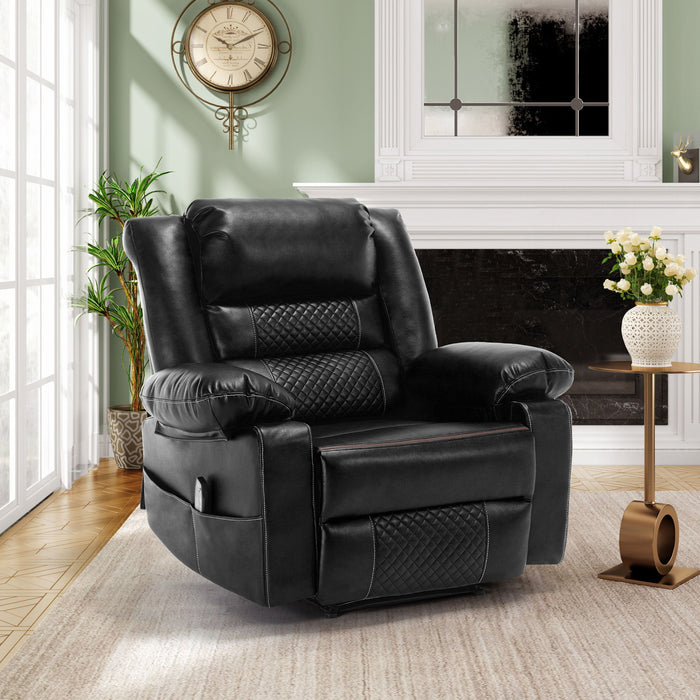 Breathable Leather Massage Recliner Manual Chair
