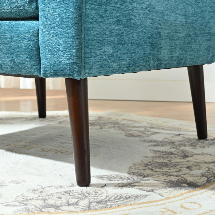 Modern Accent Upholstered Armchair With Pillow