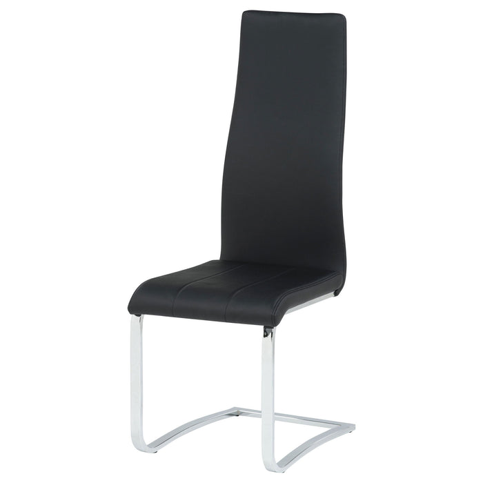 Montclair Upholstered Dining Side Chair Black (Set of 4)