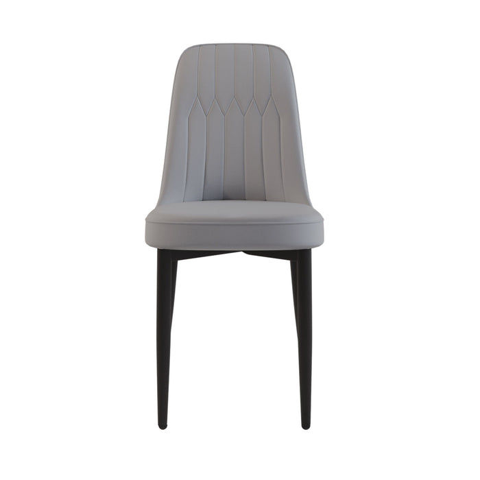 Modern Dining Chair With Cushions And Metal Legs