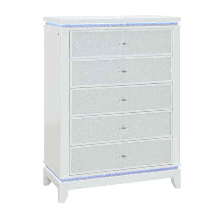 Adalid - Chest With LED Lighting - White