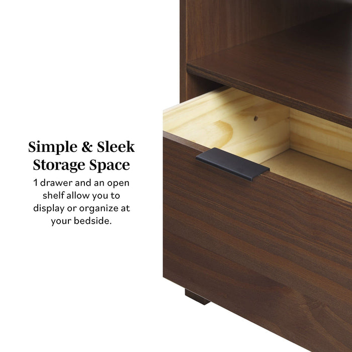 Modern Minimalist Curved Top Nightstand