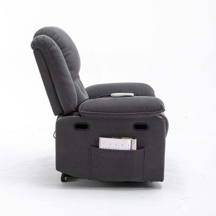Massage Recliner Power Lift Chair With Adjustable Massage And Heating Function