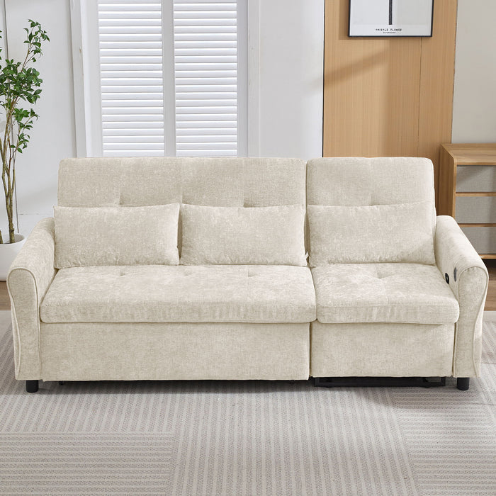3 Seater Sofa Bed And Reversible Recliner
