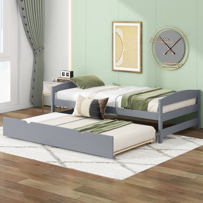 Platform Bed With Trundle
