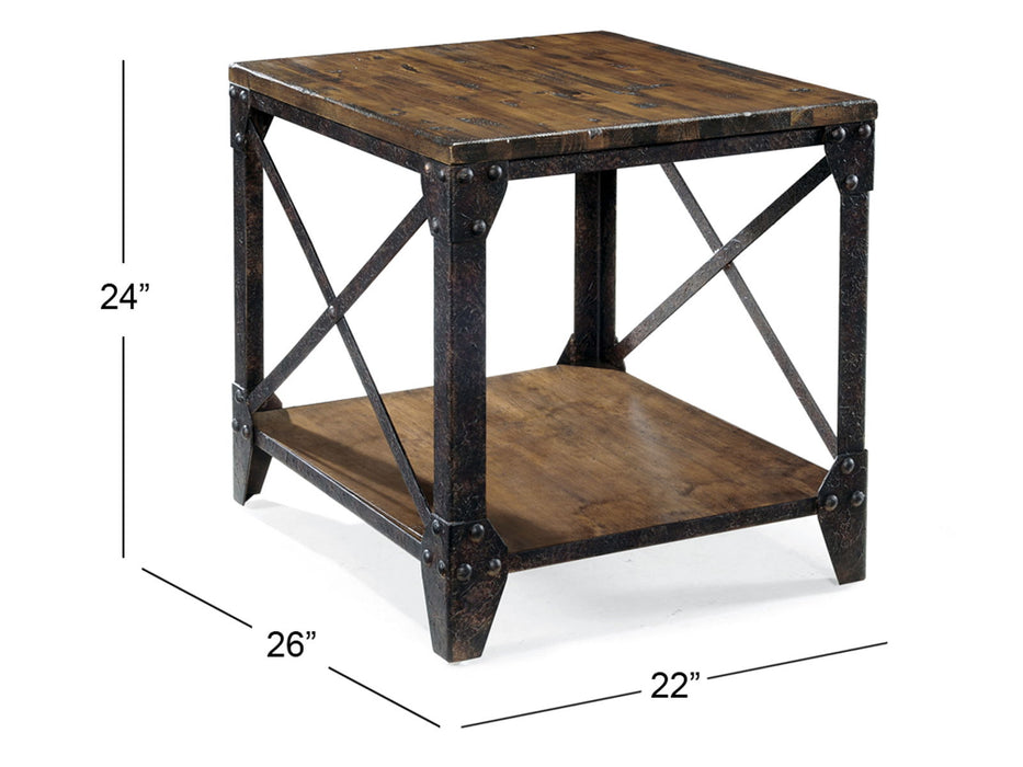 Pinebrook - Rectangular 2 Braking Casters Cocktail Table Set