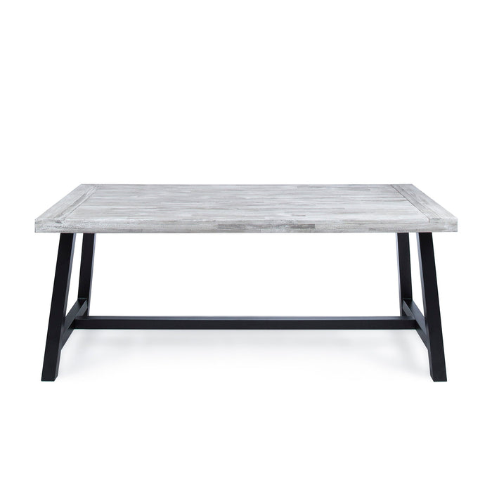 Outdoor Sandblast Finish Acacia Wood Dining Table