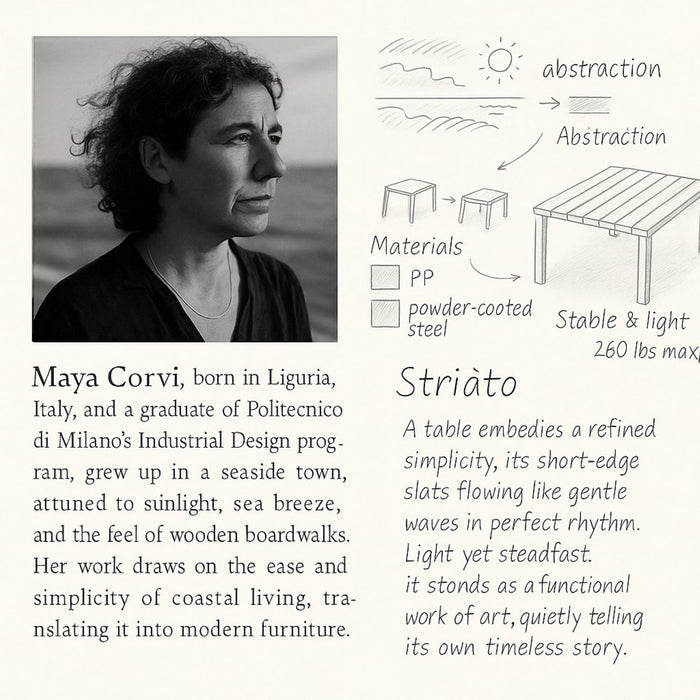 4 Piece Set Of Modern Striped Color- Blocking Single Chairs With Long Table