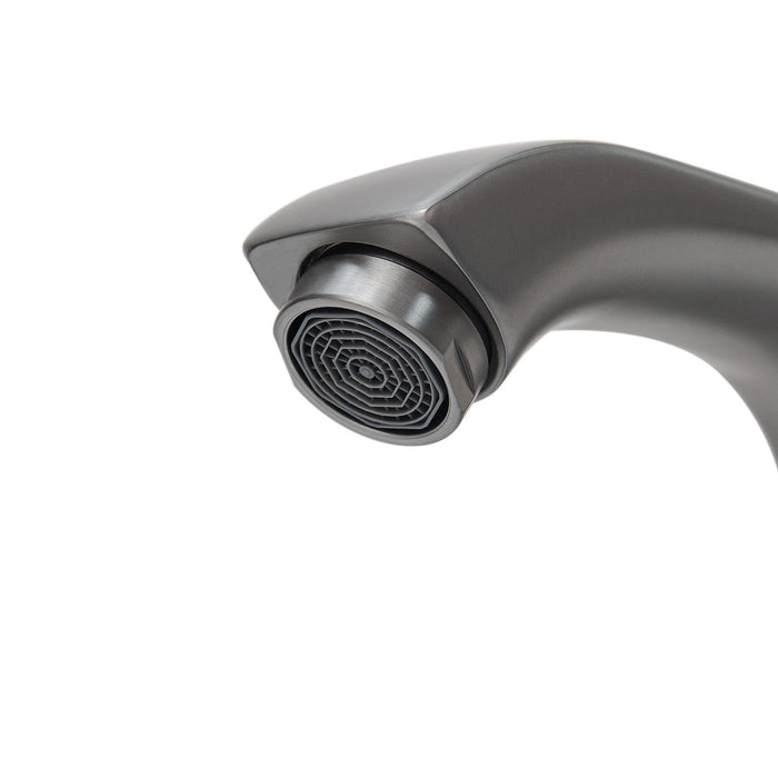 Modern Freestanding Bathroom Vanity With Ceramic Sink, Hot And Cold Faucet, Storage Cabinet & Open Shelf