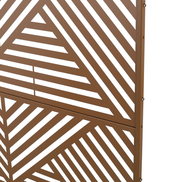 Freestanding Outdoor & Indoor Freestanding Metal Privacy Screen