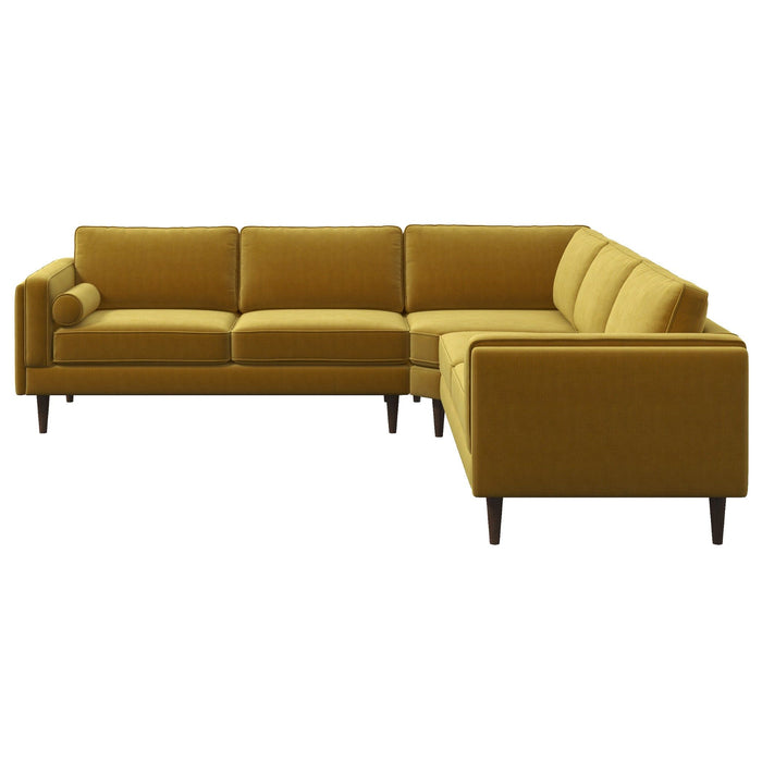 Amber - Velvet Corner Sectional Sofa