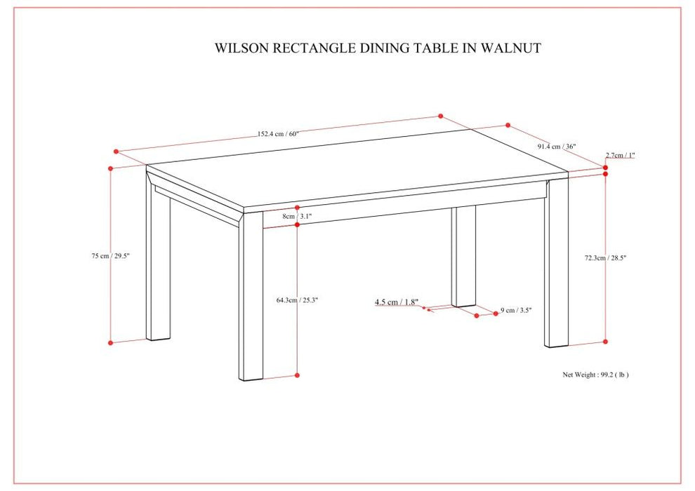 Wilson - Handcrafted Dining Table
