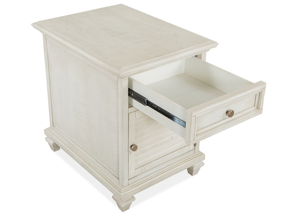 Newport - Chairside End Table - Alabaster