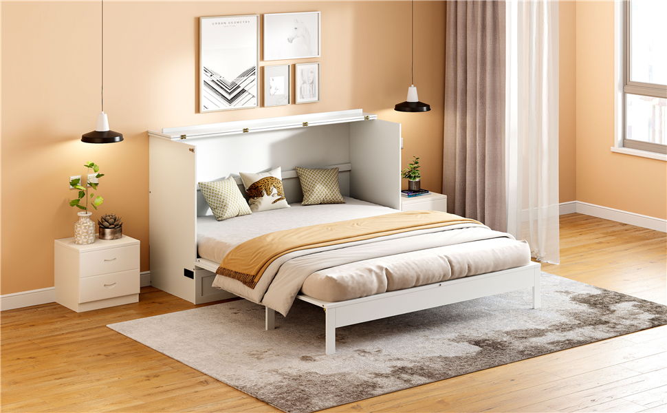 Murphy Bed With Large Drawers