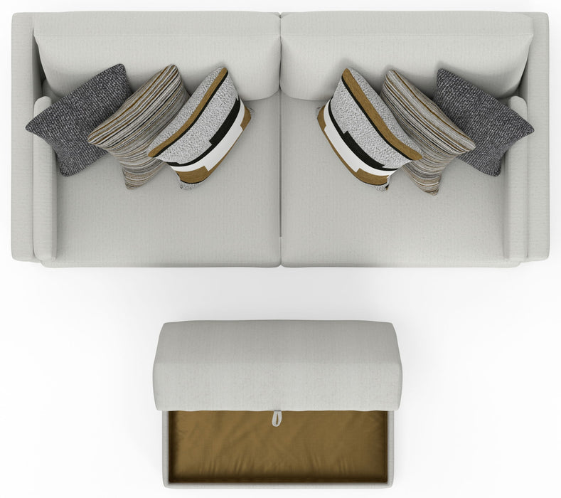 Trevor - Extra Deep Oversized Sofa With Included Storage Cocktail Ottoman