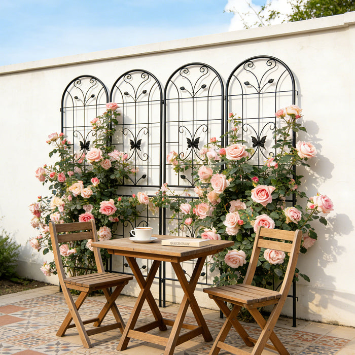 Garden Metal Trellis Rustproof Trellis For Climbing Plants Outdoor Flower Support