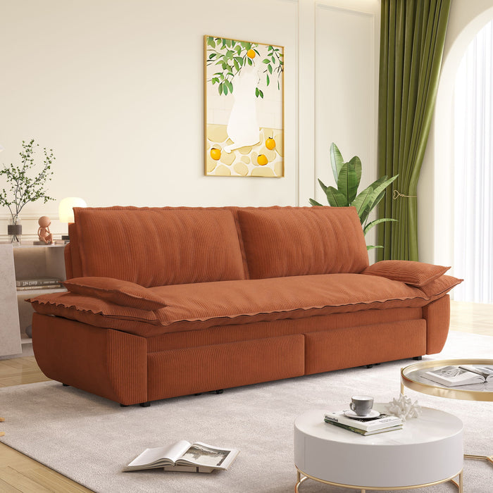 Queen Pull Out Sofa Bed, 3 In 1 Convertible Sleeper Sofa