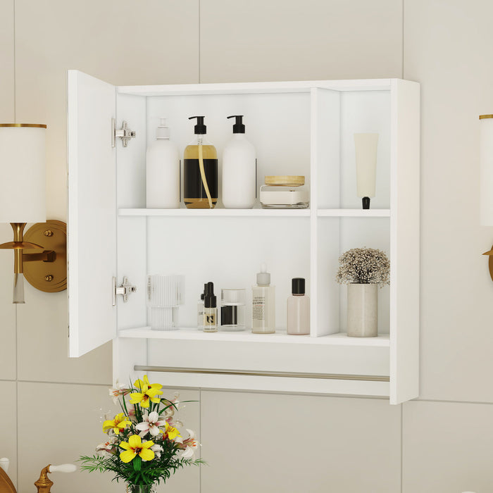 Wall Mounted Bathroom Storage Medicine Cabinet Cabinet With Mirror Door