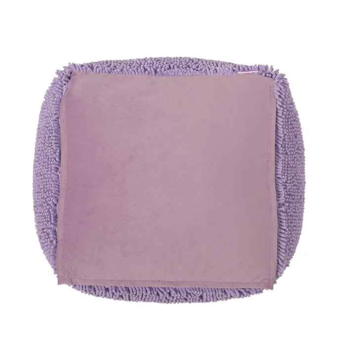 Spongy Microfiber Square Pouf Soft Seating