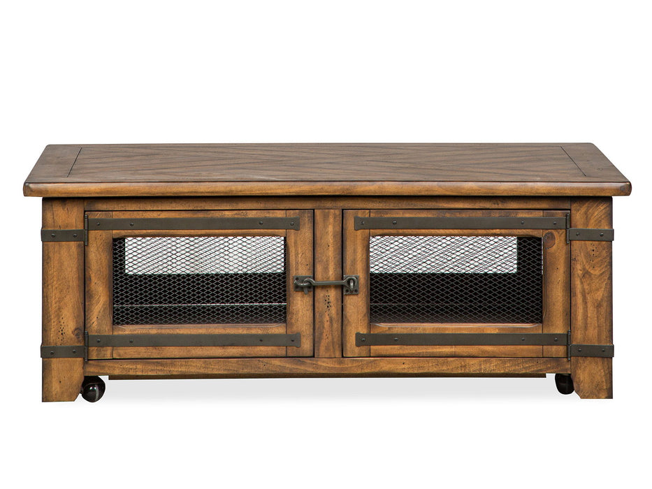 Chesterfield - Lift Top Storage Caster Cocktail Table Set