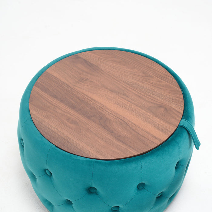 Nesting Ottomans 2 Piece With Tray, 4 In 1 Function