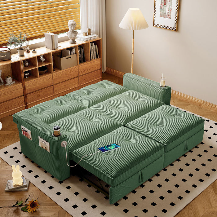 2 In 1 Convertible Sofa Bed For Living Rooms