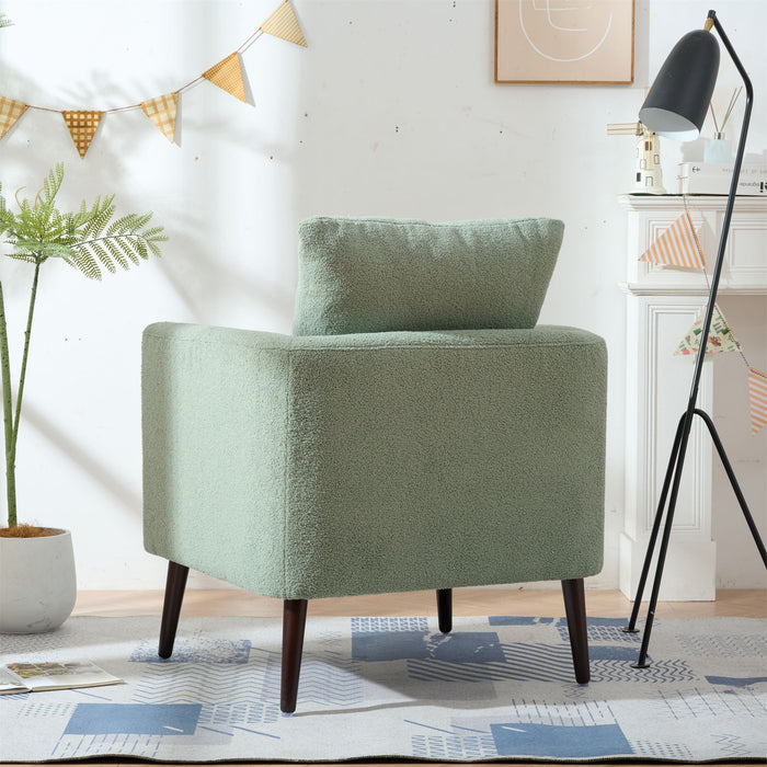 Modern Accent Upholstered Armchair With Pillow